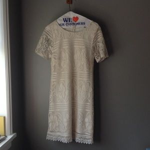 Cream Lace Dress